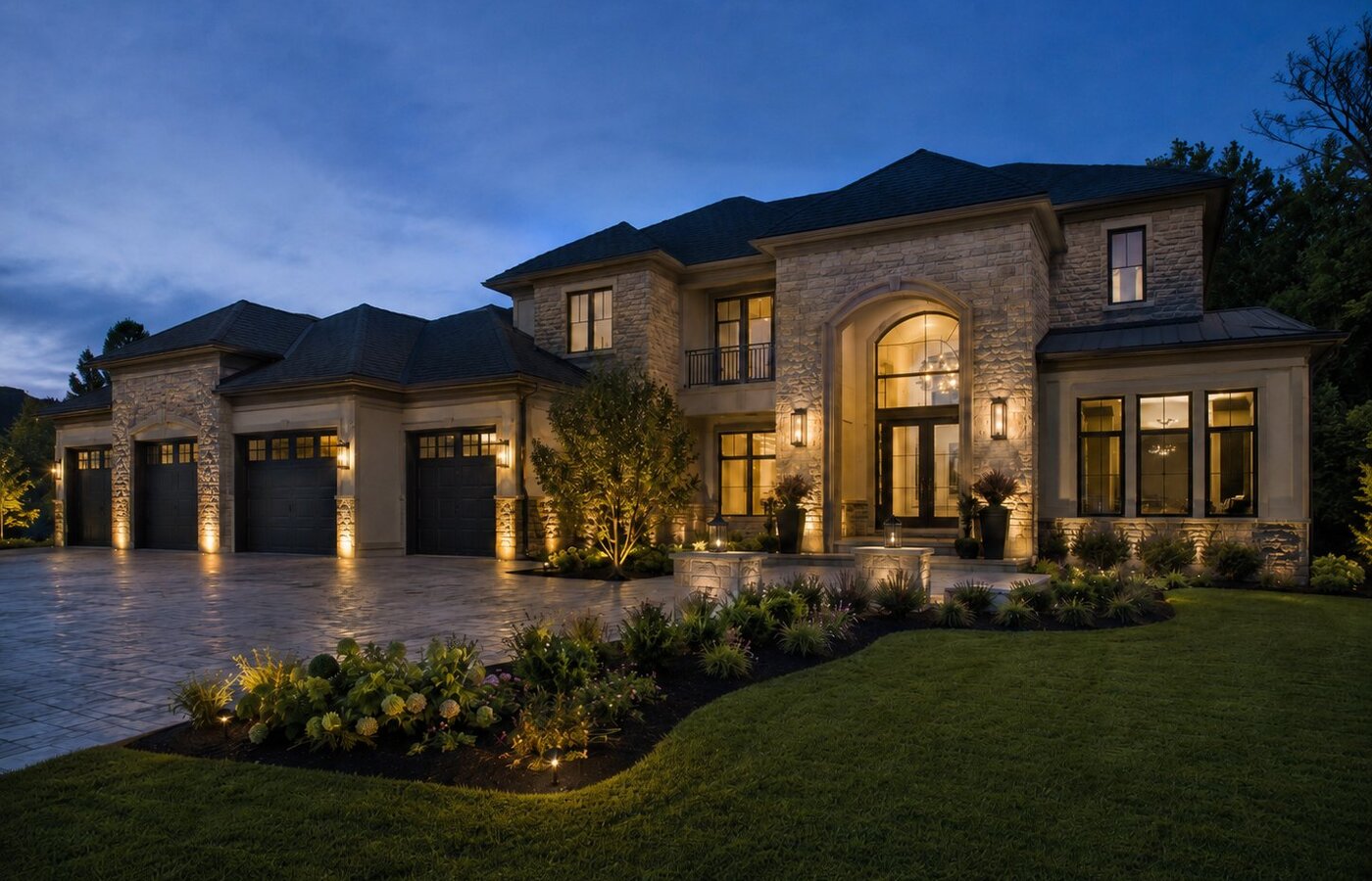 European estate — lights off