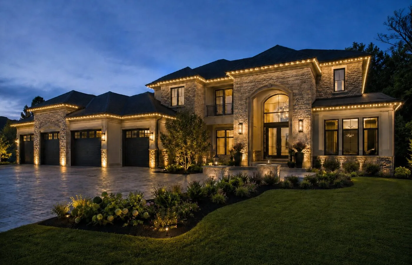 European estate — Halo lights on