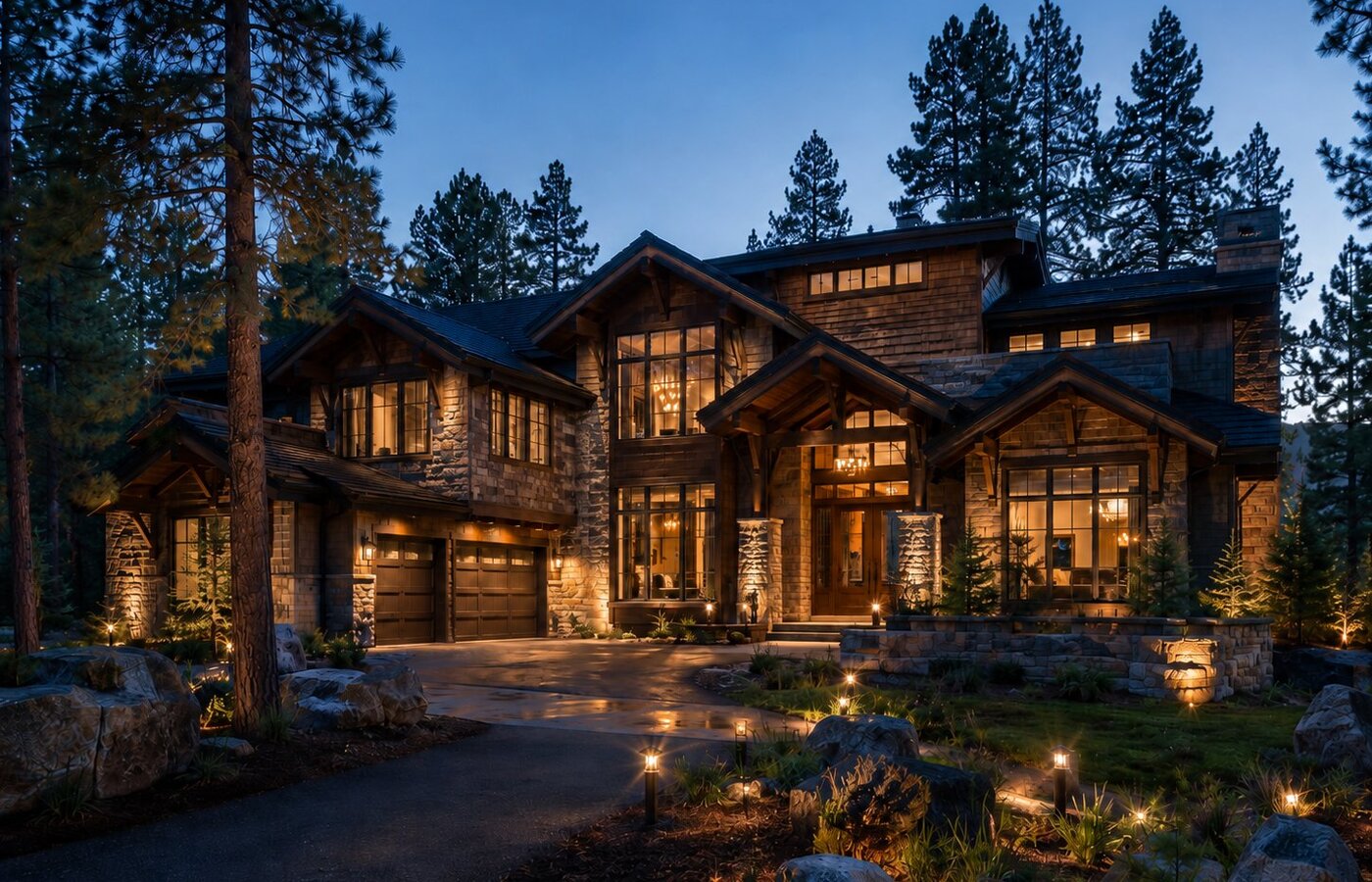Mountain craftsman — lights off