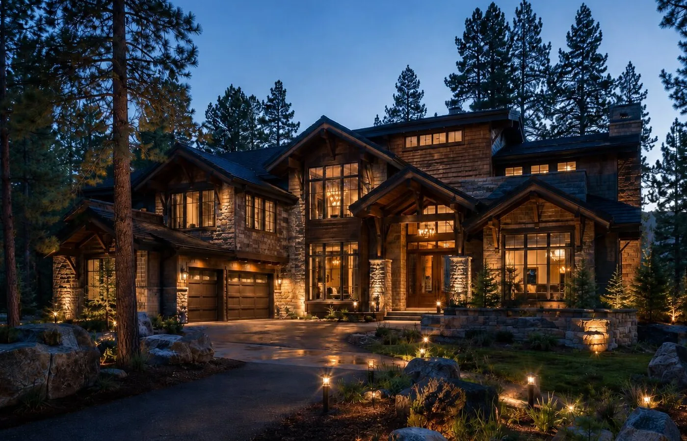 Mountain craftsman — lights off