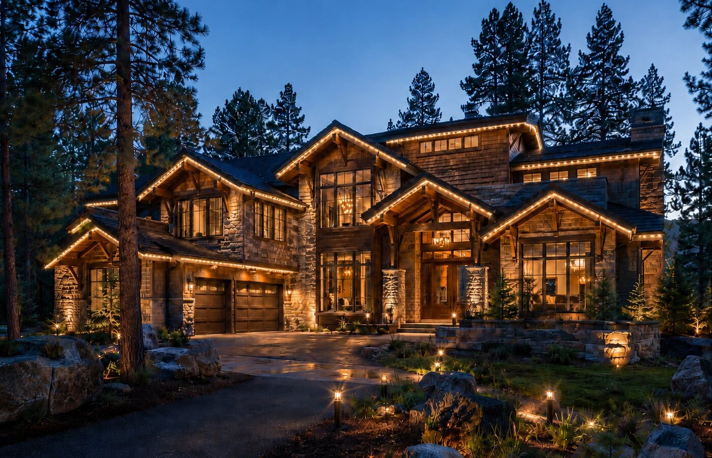 Mountain craftsman — Halo lights on